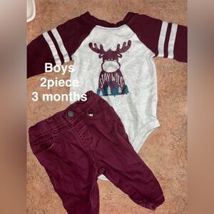 Boys Stay Wild 2-Piece Outfit